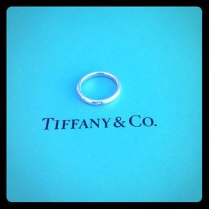 Tiffany & Co silver diamond ring Elsa Peretti